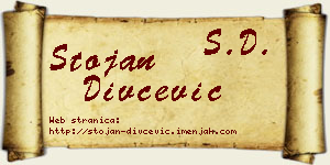 Stojan Divčević vizit kartica